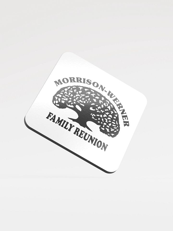 "Morrison-Werner Tree" Drink Coaster (White) product image (2)