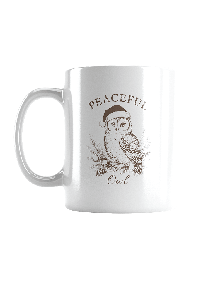 Peaceful Owl Vintage Christmas Mug product image (1)