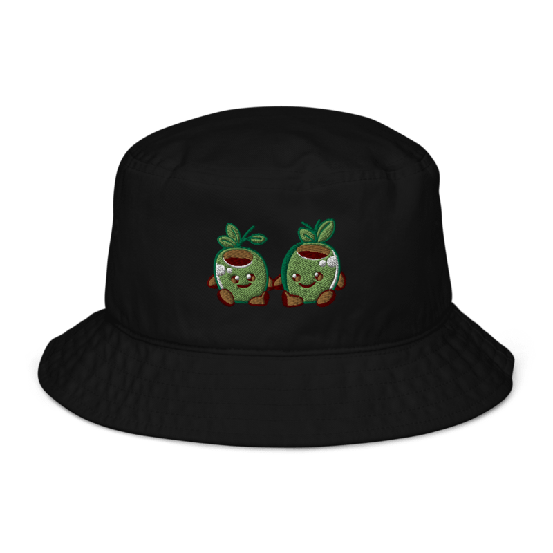 Olives Embroidered Organic Bucket Hat
