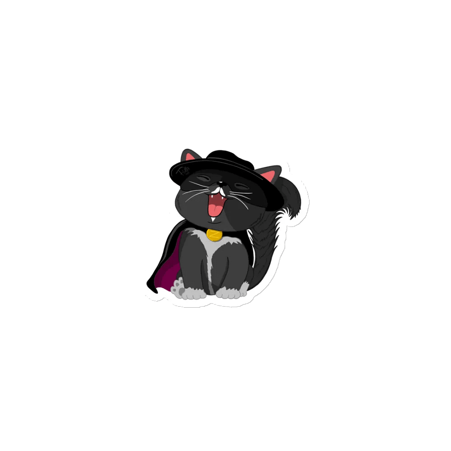 Zorro Cat Die-Cut Magnet product image (1)
