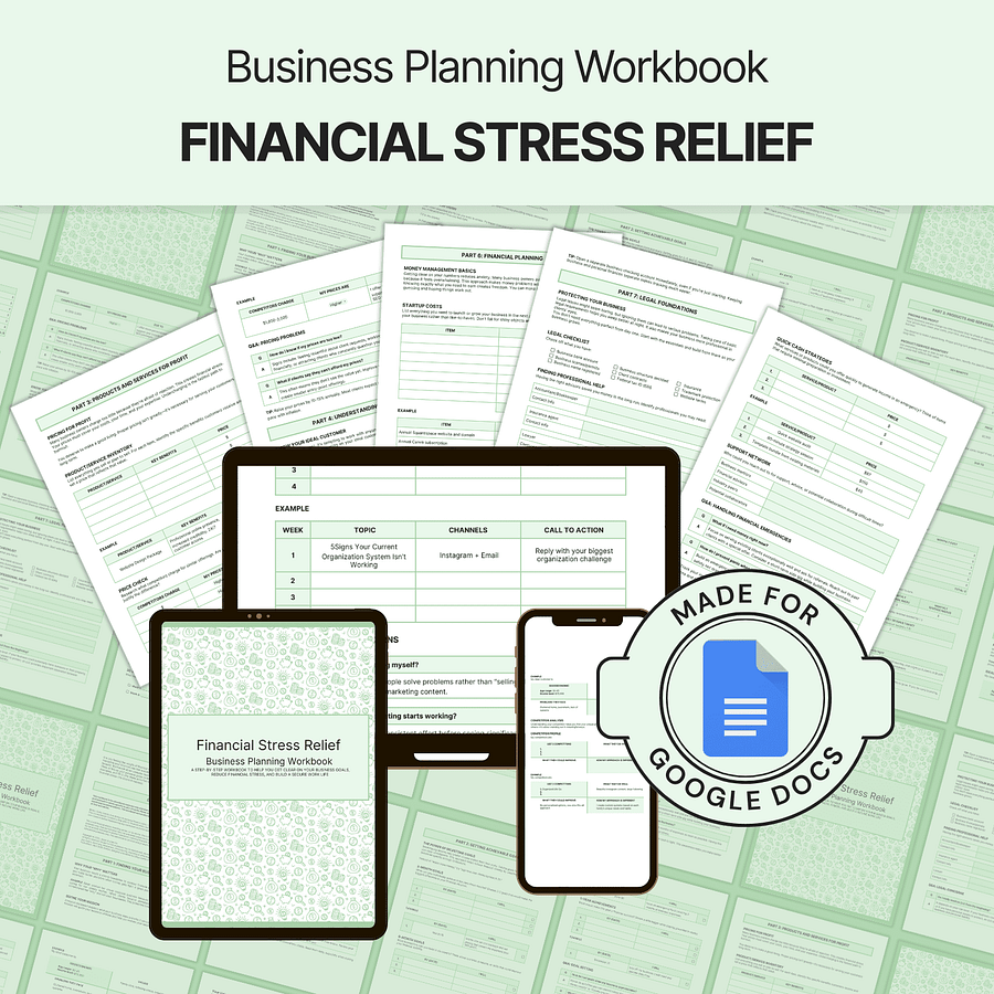 Financial Stress Relief - Google Docs product image (1)