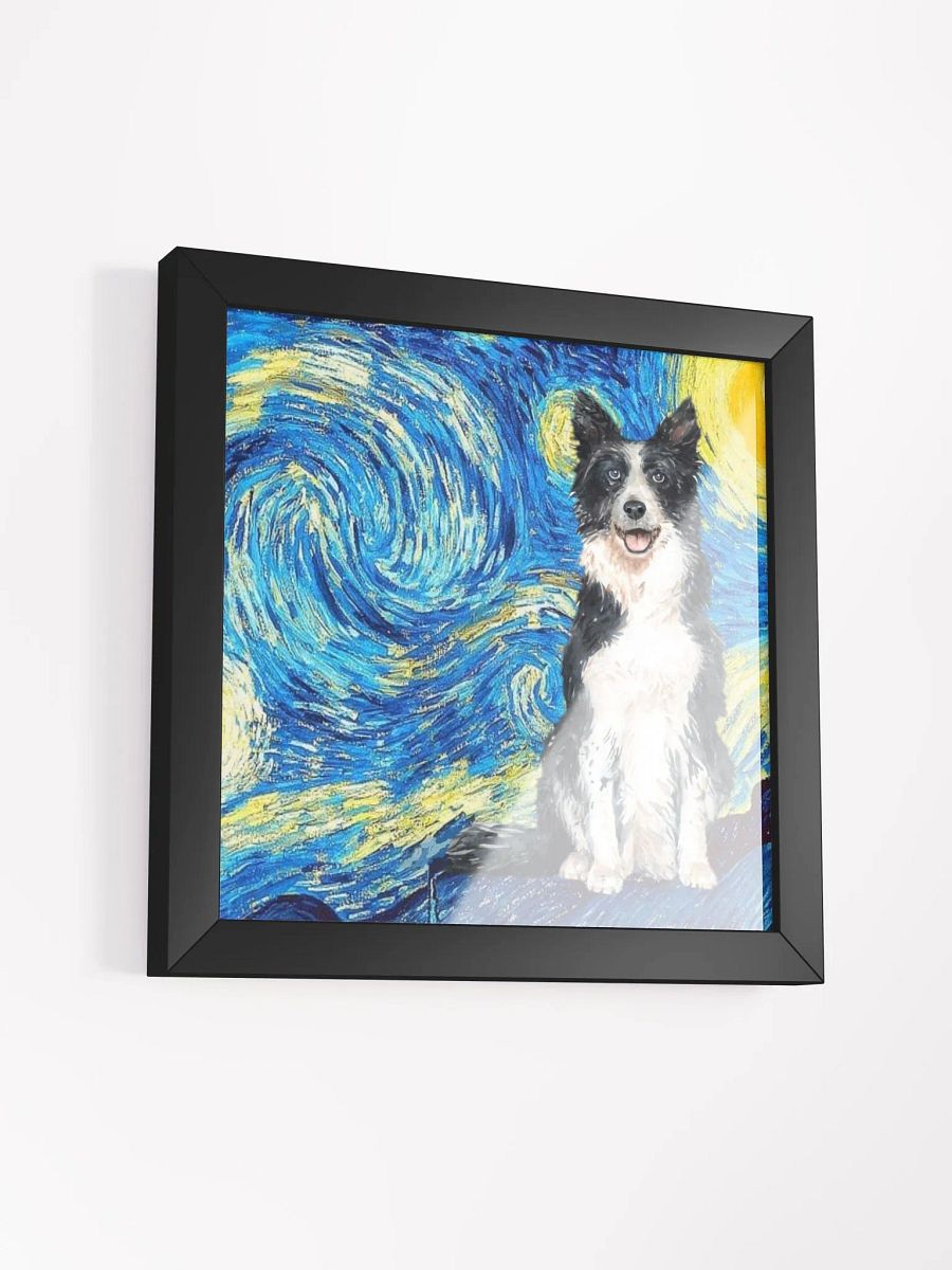 Border Collie Starry Night Framed Wall Art product image (44)