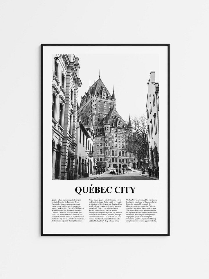 Quebec City 01 Newspaper Poster product image (1)