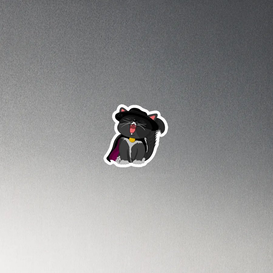 Zorro Cat Die-Cut Magnet product image (4)