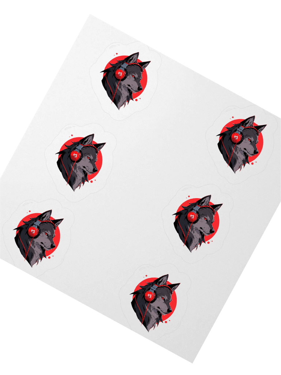 Wolf Beats Vinyl Stickers product image (5)
