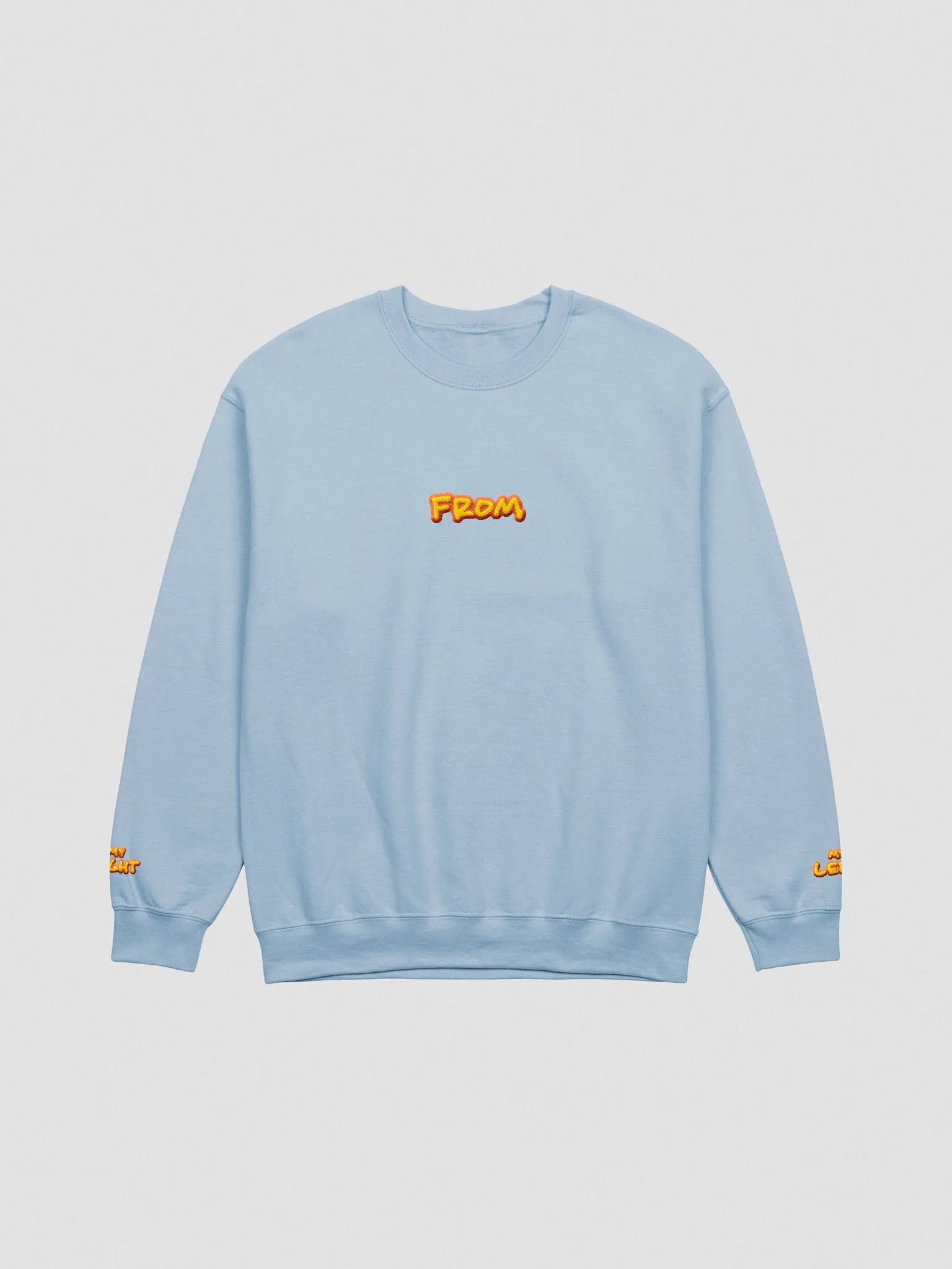 my left from my right embroidered crewneck (SOLAR DESIGN) product image (2)