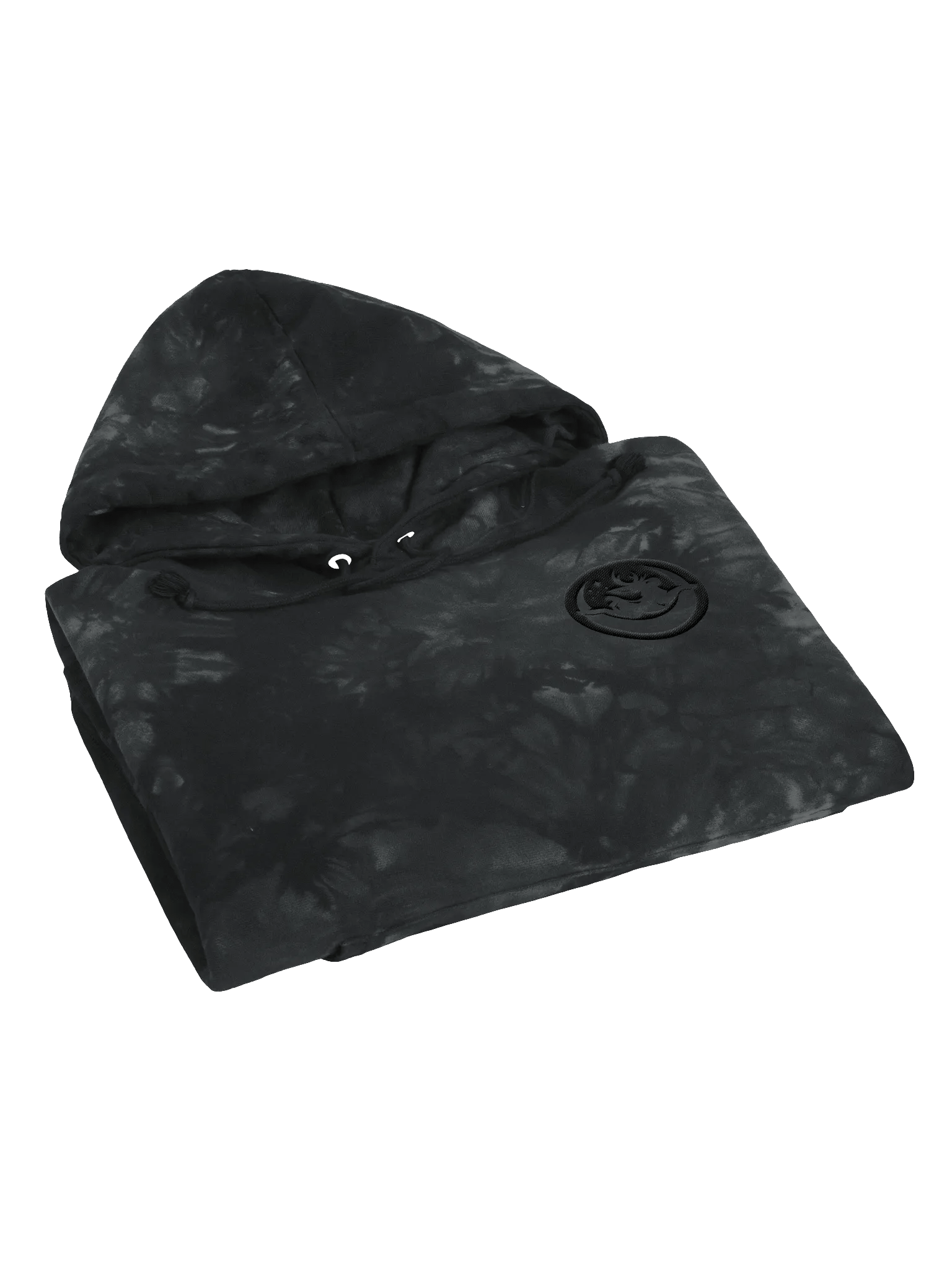 Moonbound Jackalope Embroidered Tie-Dye Hoodie (Dark Logo) product image (3)