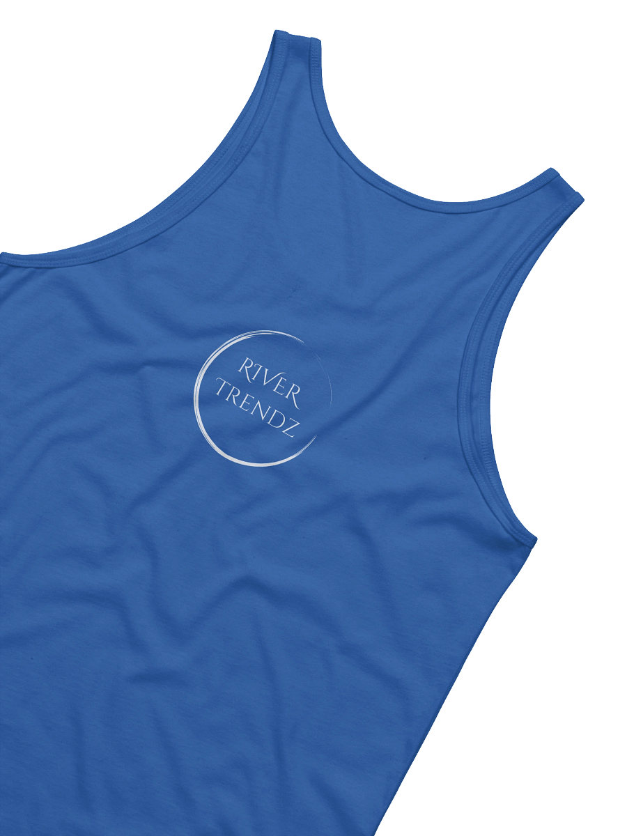 Men's White Faded Circle River Trendz Logo Tank product image (38)