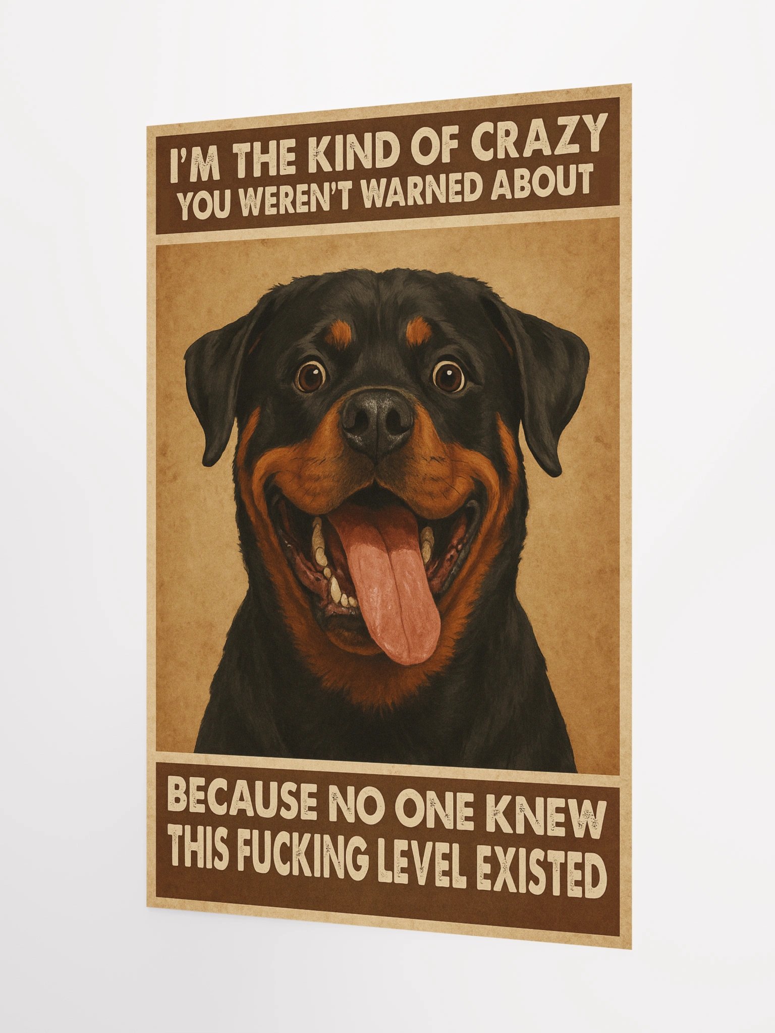 Crazy Rottweiler Poster product image (7)