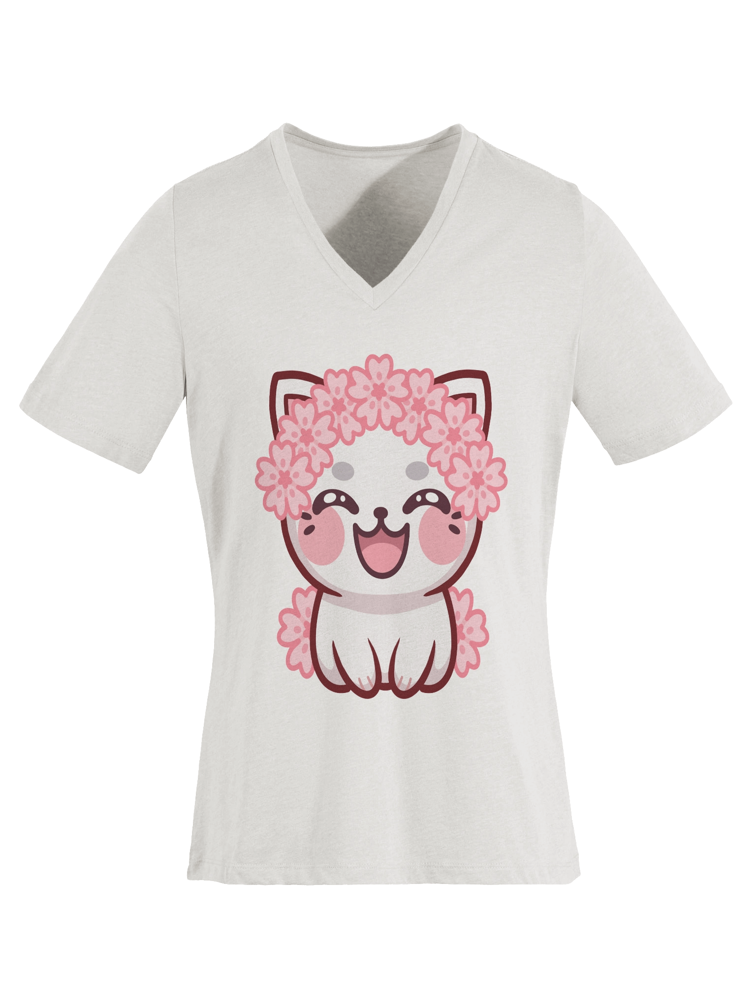 V-neck T-Shirt Mirya Flower product image (17)