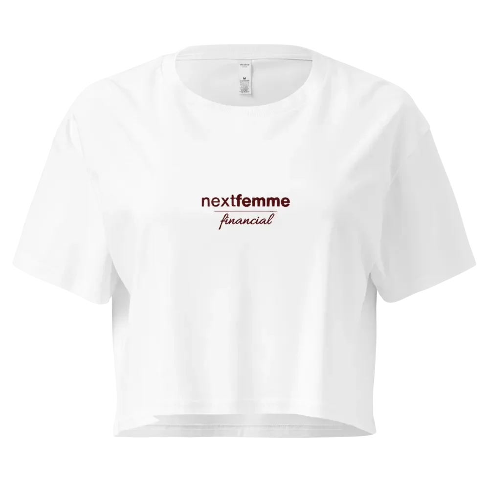 Premium Crop Top with Maroon Logotype product image (1)
