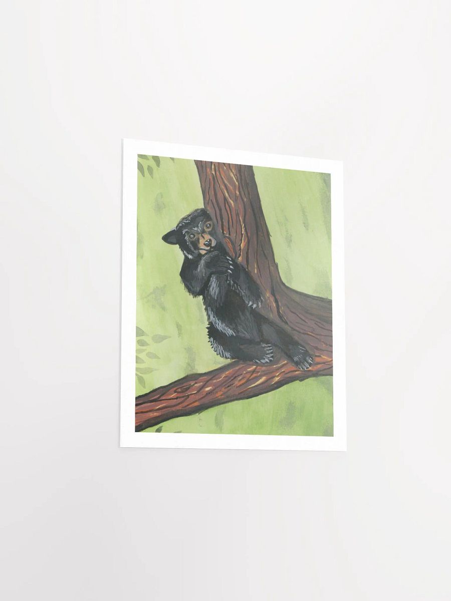 Black Bear in a Tree - Gouache Painting Print (PRINT ONLY) product image (4)
