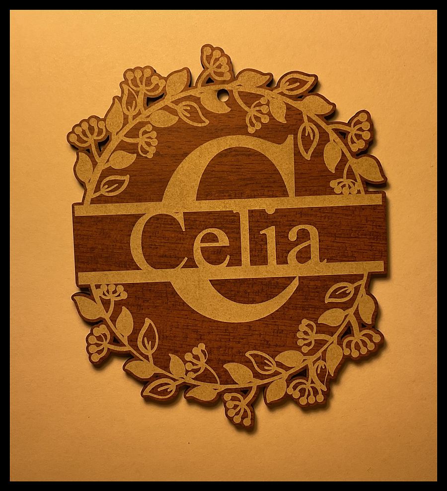 Floral Monogram Ornament product image (1)