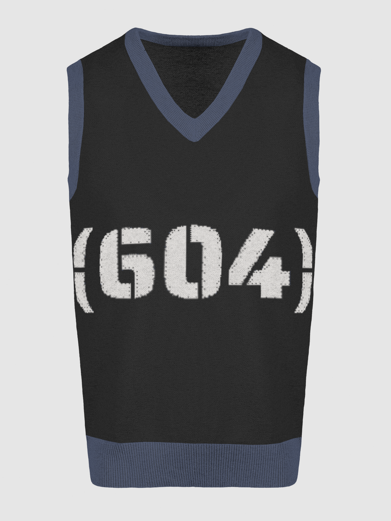 Cozy Knitted V-Neck Vest Area Code 604 product image (12)