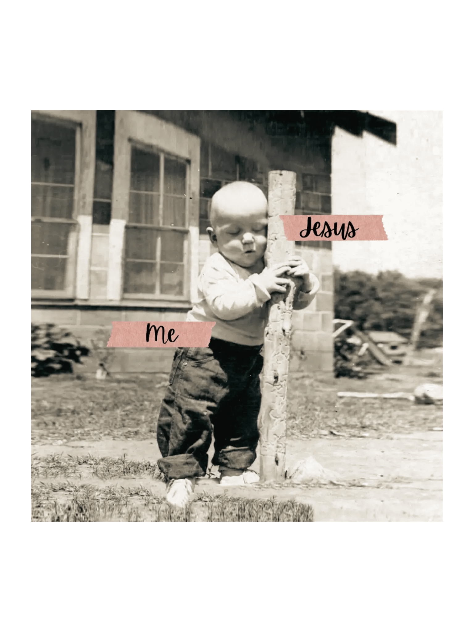 Cling to Christ: Square Sticker product image (1)