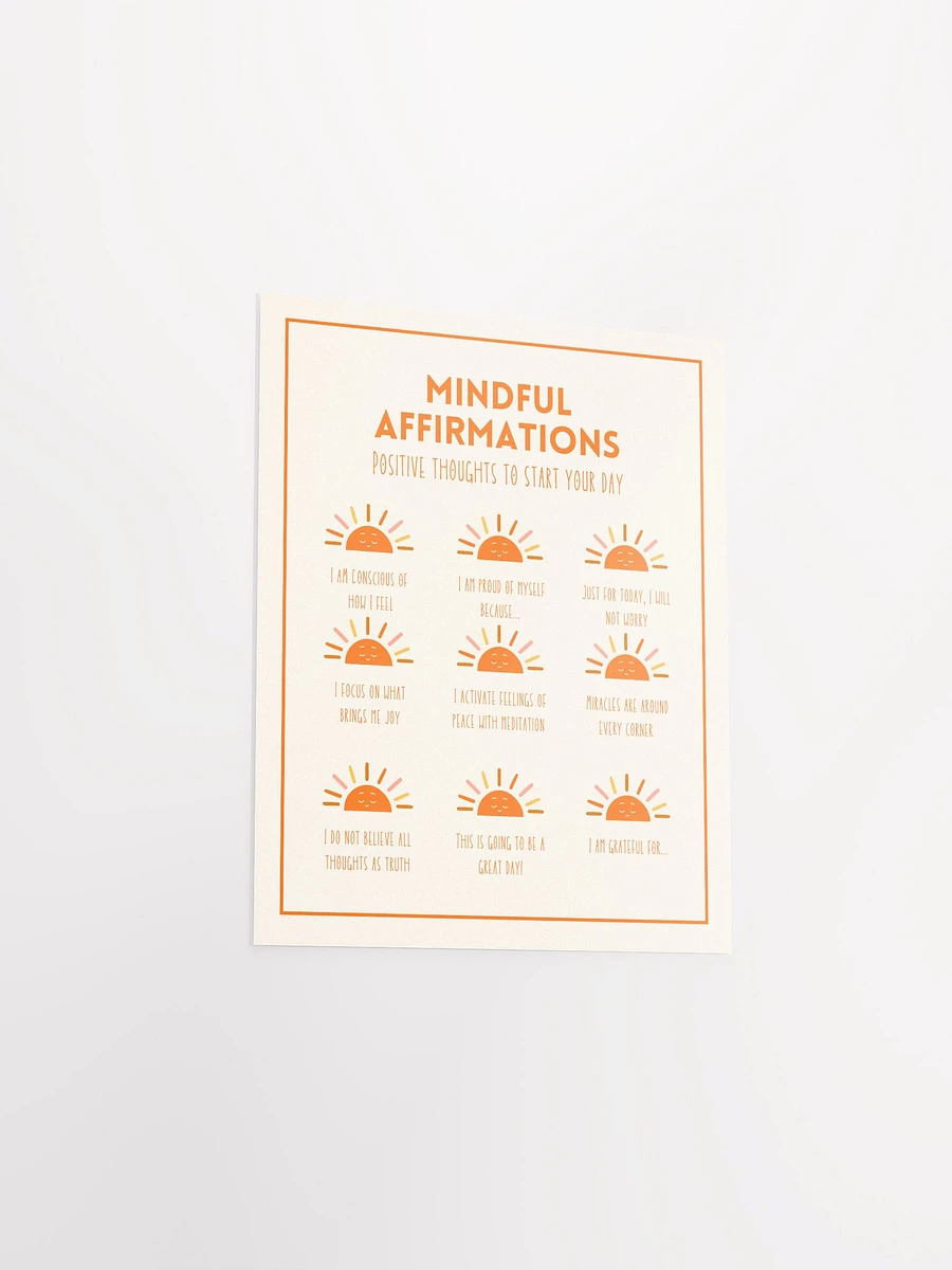 Sunshine Affirmations: Mindful Poster product image (3)