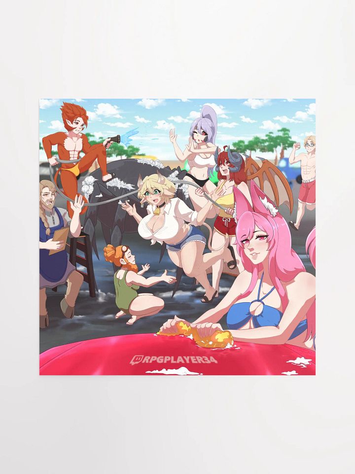Tavern Group - Summer Adventures '25 - Car Wash Shenannigans! - Art Print! product image (1)
