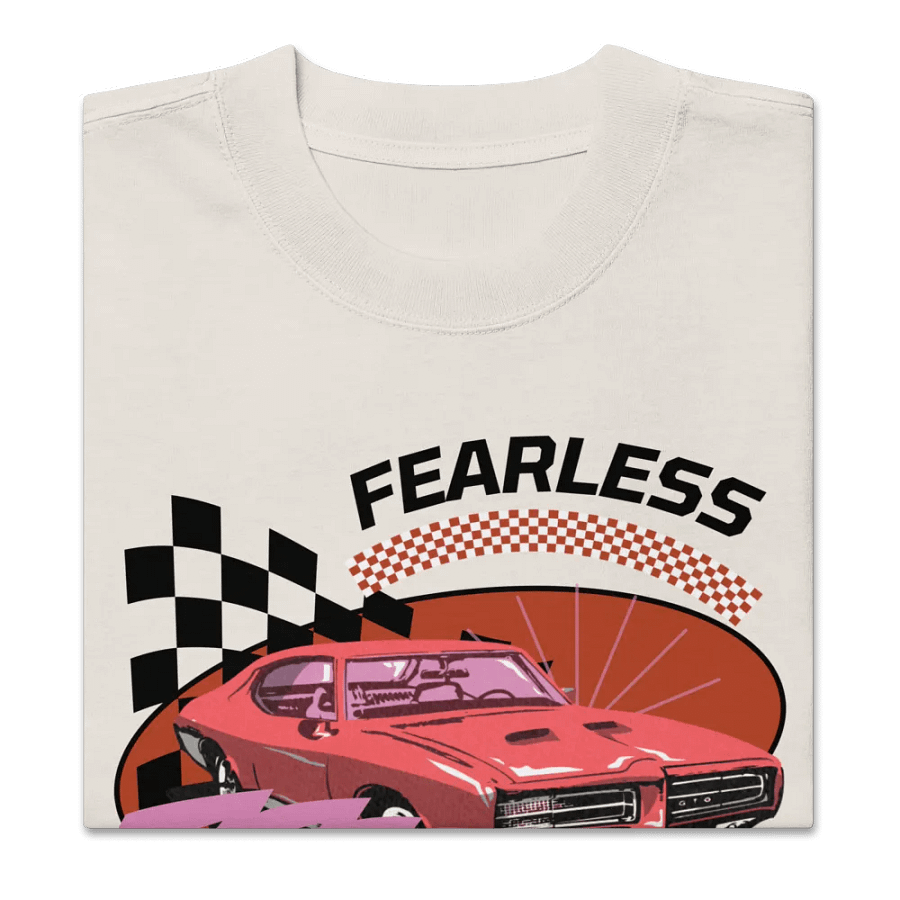 Fearless: racing oversized t-shirt product image (9)