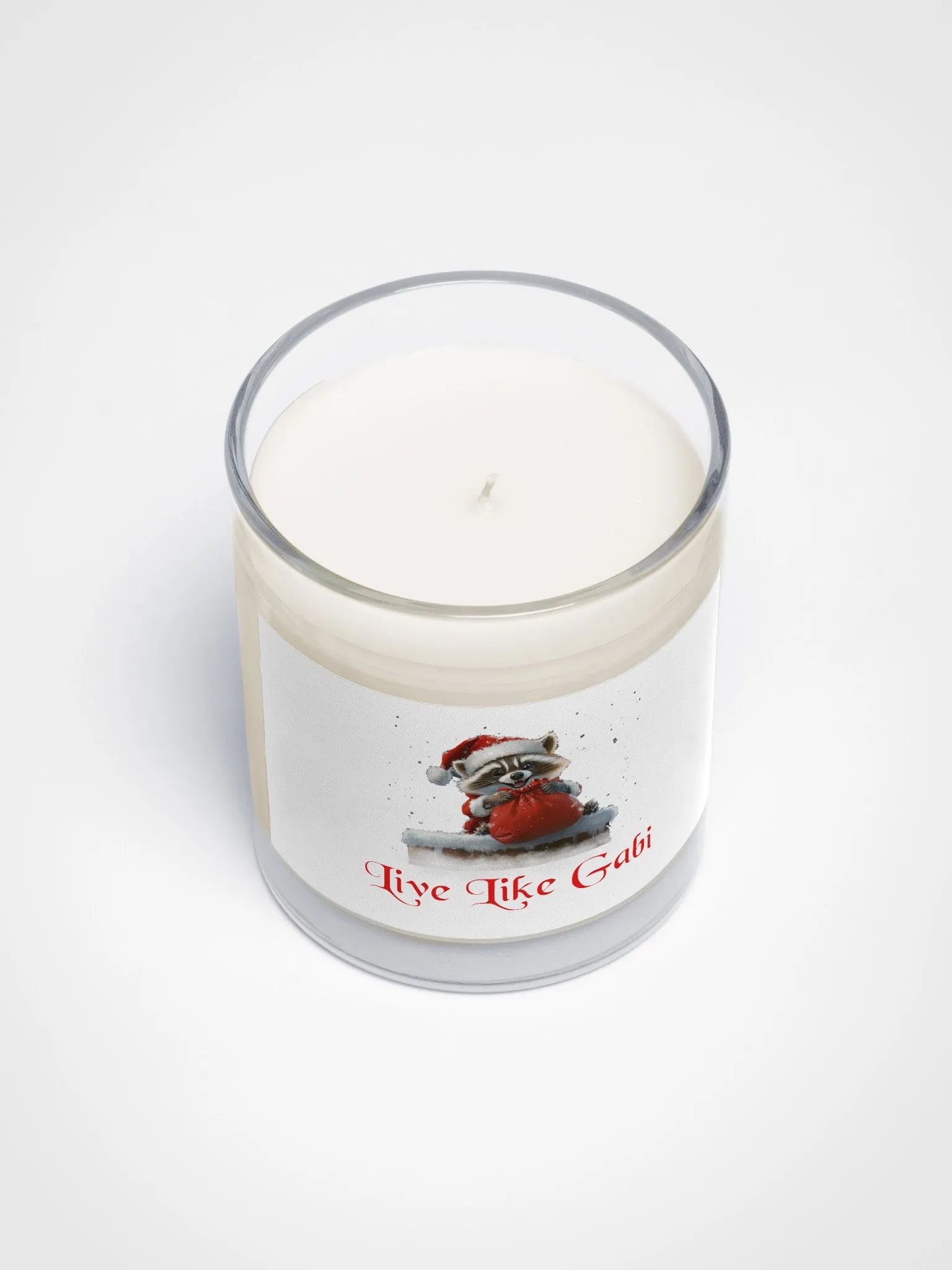 Gabi's Santa Raccoon Soy Candle product image (3)