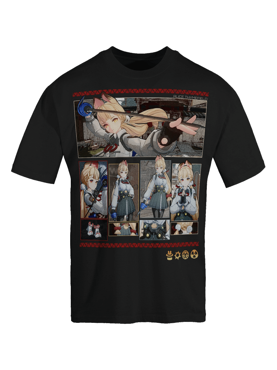 Alice Oversized Premium Heavyweight T-Shirt Front and Back print Zenless Zone Zero product image (23)