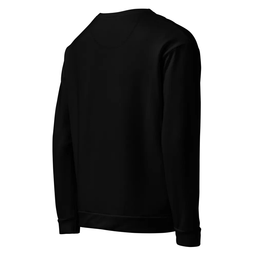 Black Large Print Crewneck Sweater product image (6)