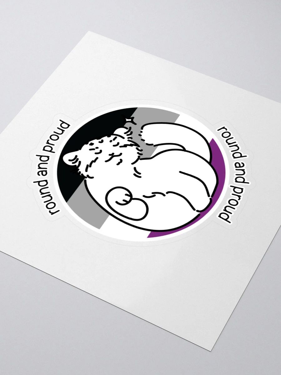 Round and Proud Manul Asexual Version - Sticker product image (9)