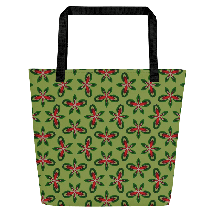 Green and Red Holiday Pattern Tote Bag product image (1)
