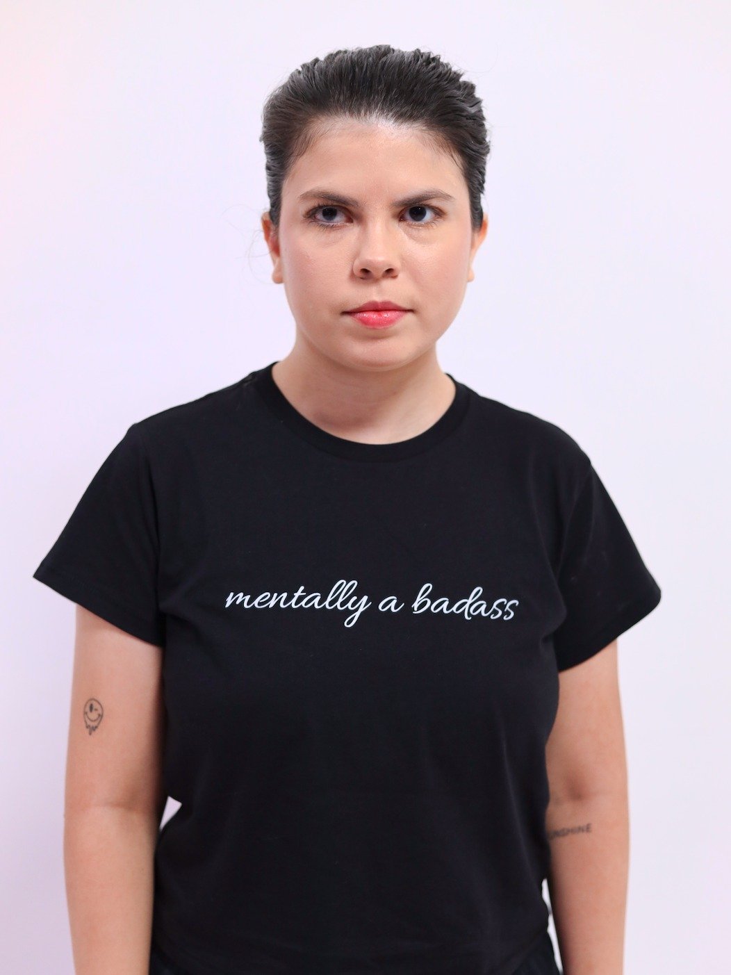 Mentally a Badass High-Waisted Tee product image (1)