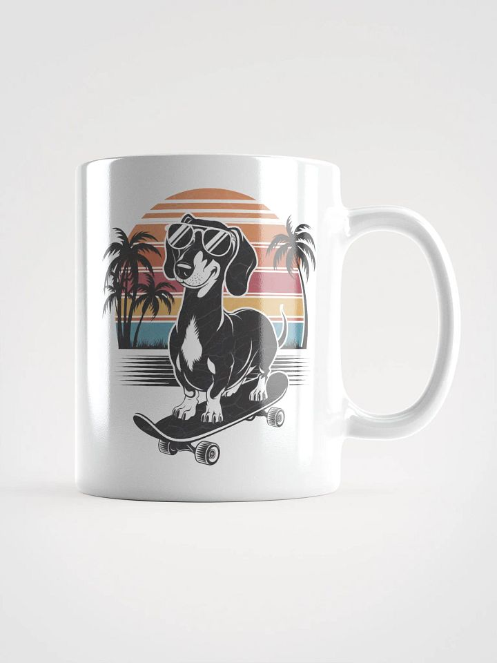 Doxie on a Skateboard Mug product image (1)