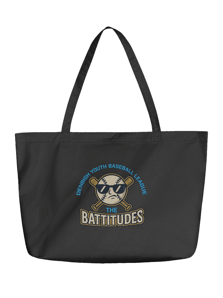 Battitude Baseball Organic Tote product image (1)