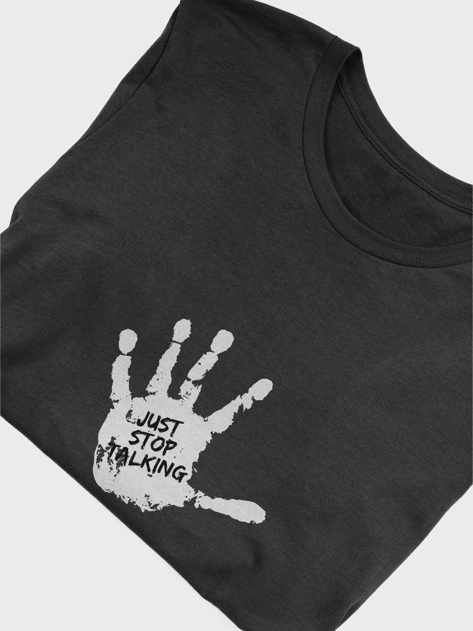 Just Stop Talking Soft Tee product image (5)