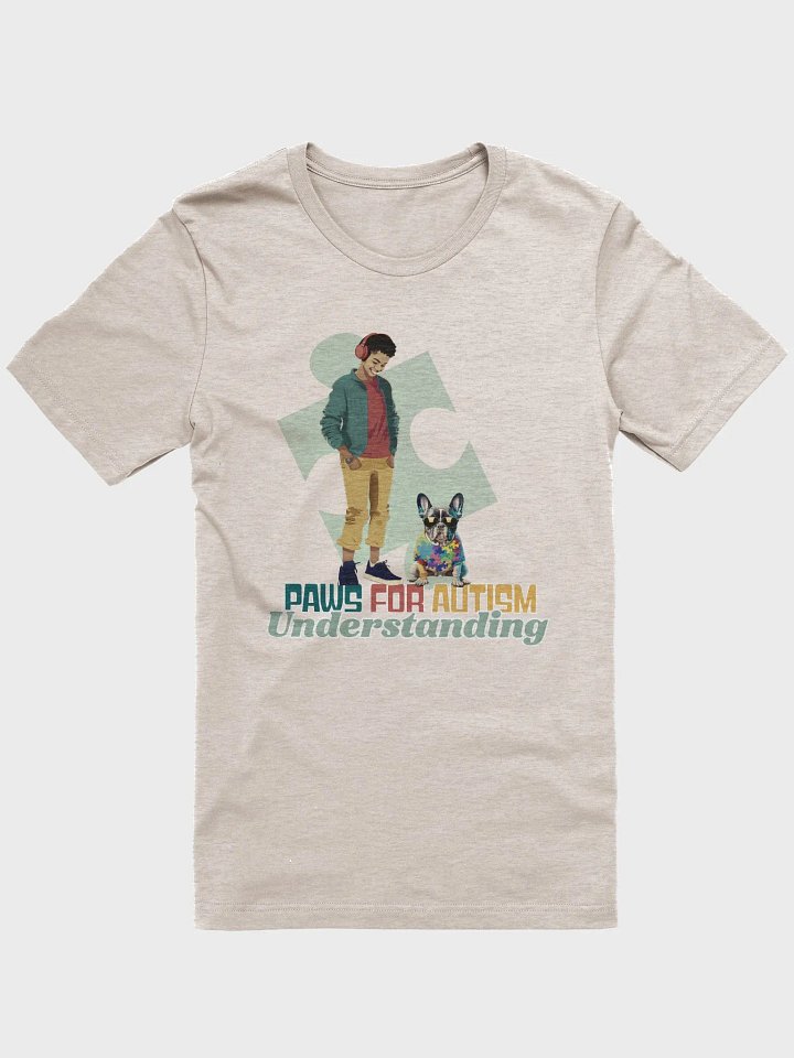 Frenchie Support Dog: Paws For Autism Understanding Tee product image (29)