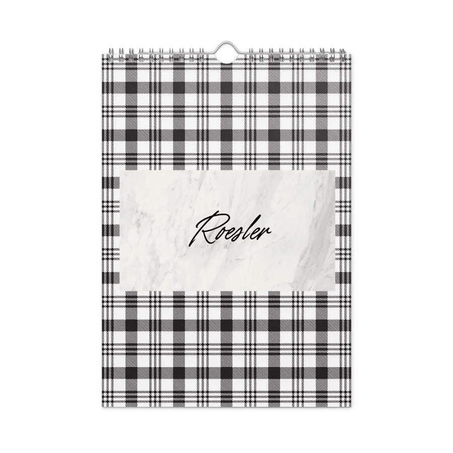 Marble Monogram Wall Calendar 2025 product image (3)
