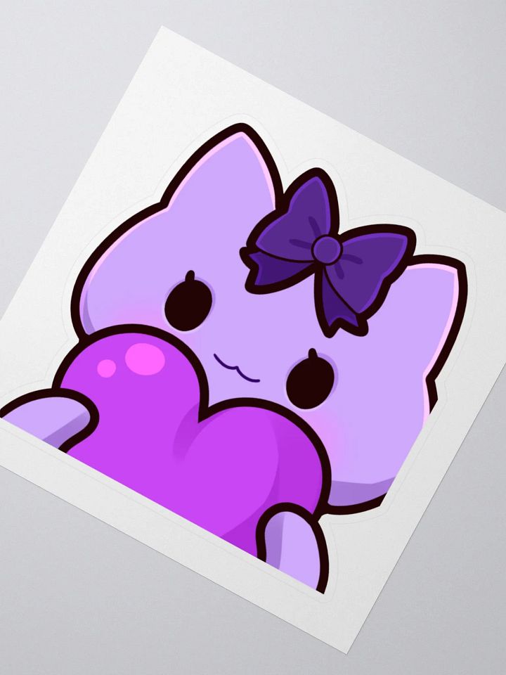 Kitty Heart Sticker product image (5)