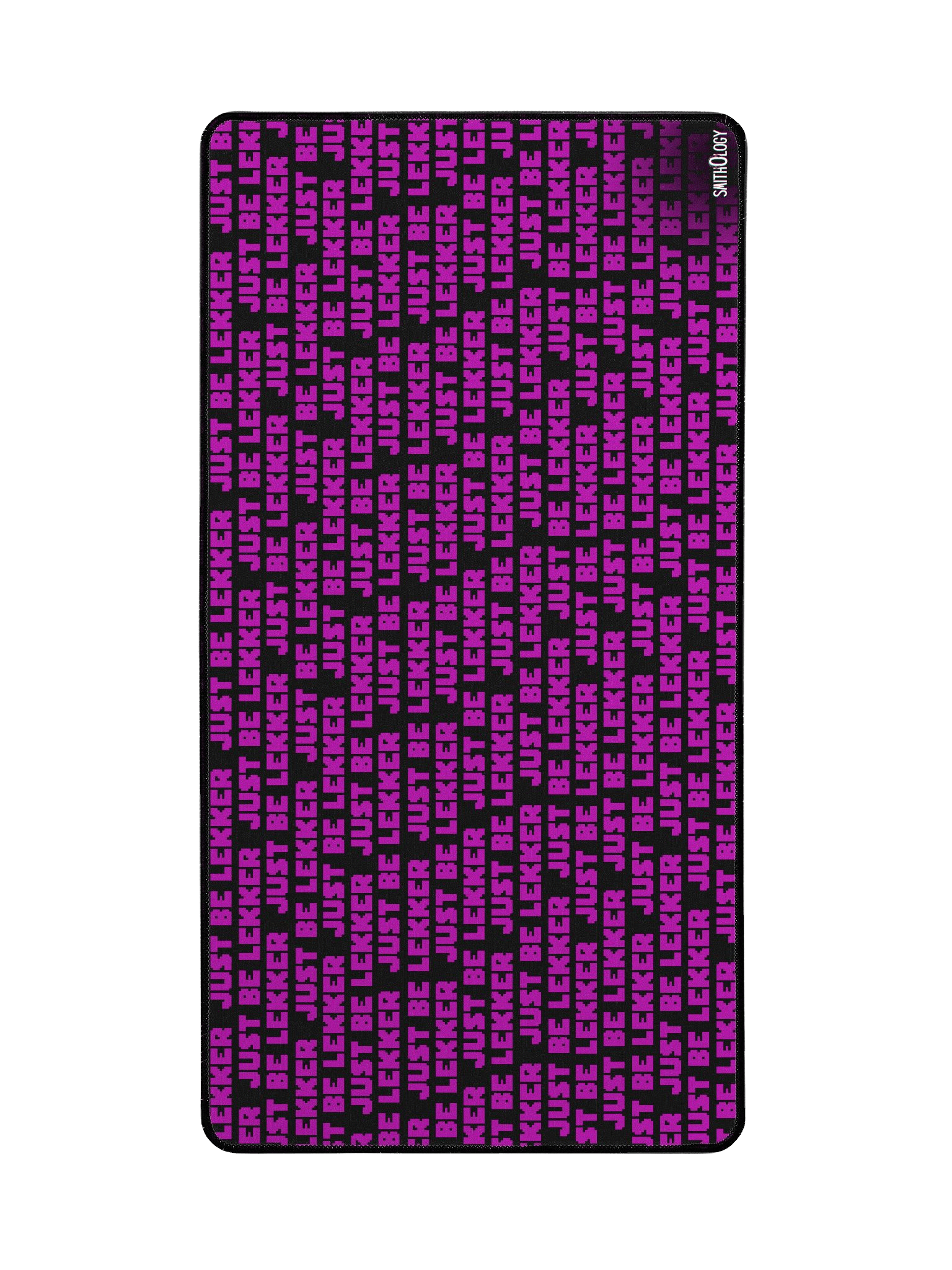 Smithology - "Just Be Lekker" Black/Purple Gaming Mousepad product image (2)