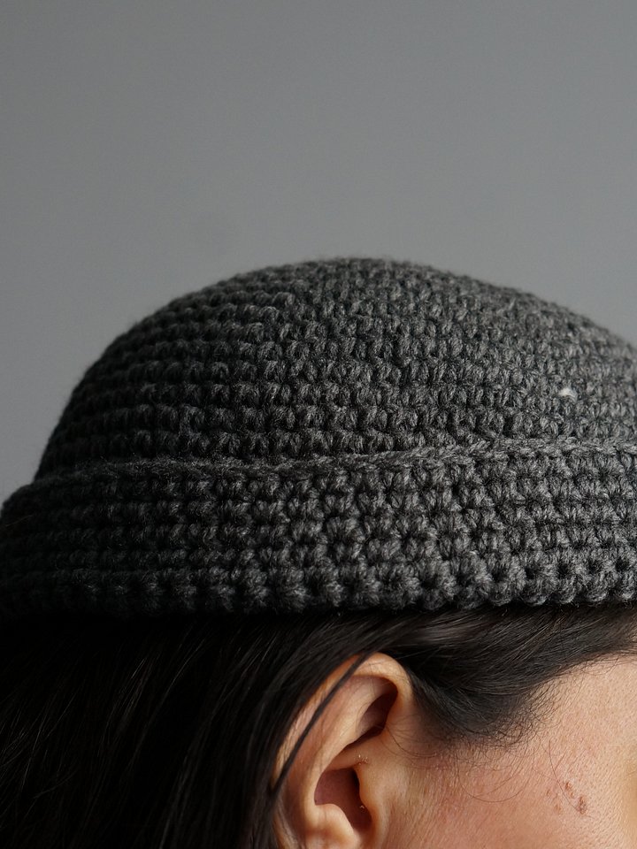 Single crochet fisherman beanie pdf pattern product image (2)