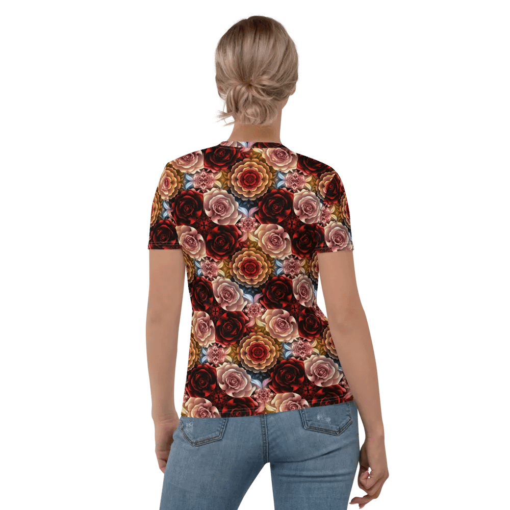 Rose Garden Dream Women's Crew Neck Tee product image (3)