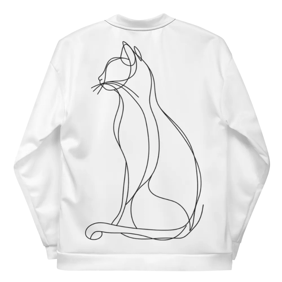 Line Art Cat Dreams Bomber Jacket product image (7)