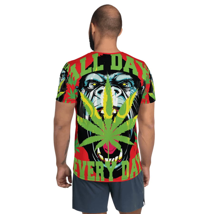 Gorilla Warfare RED | All-Over Print Athletic T-Shirt product image (3)