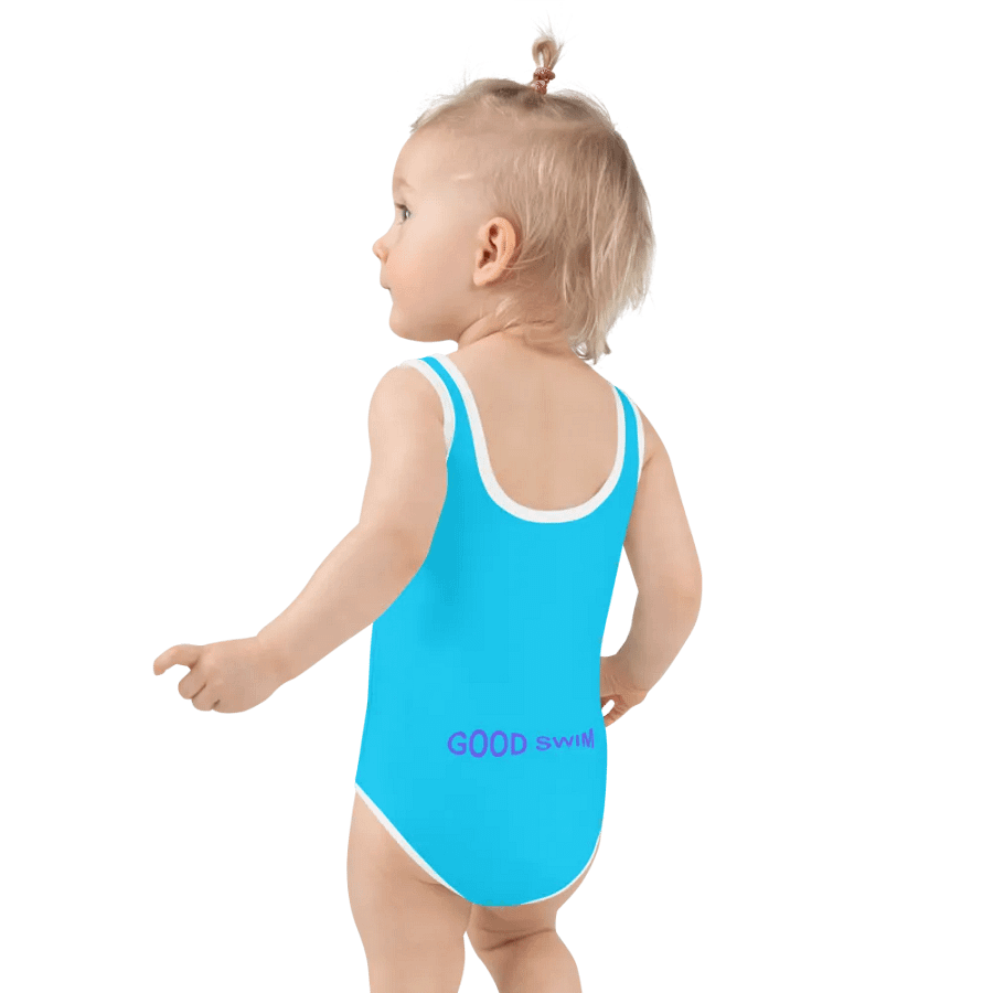 Good Swim Purple on Sky Blue Kids Swimsuit product image (7)