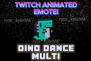 Twitch Animated Emote DINO DANCE MULTI product image (2)