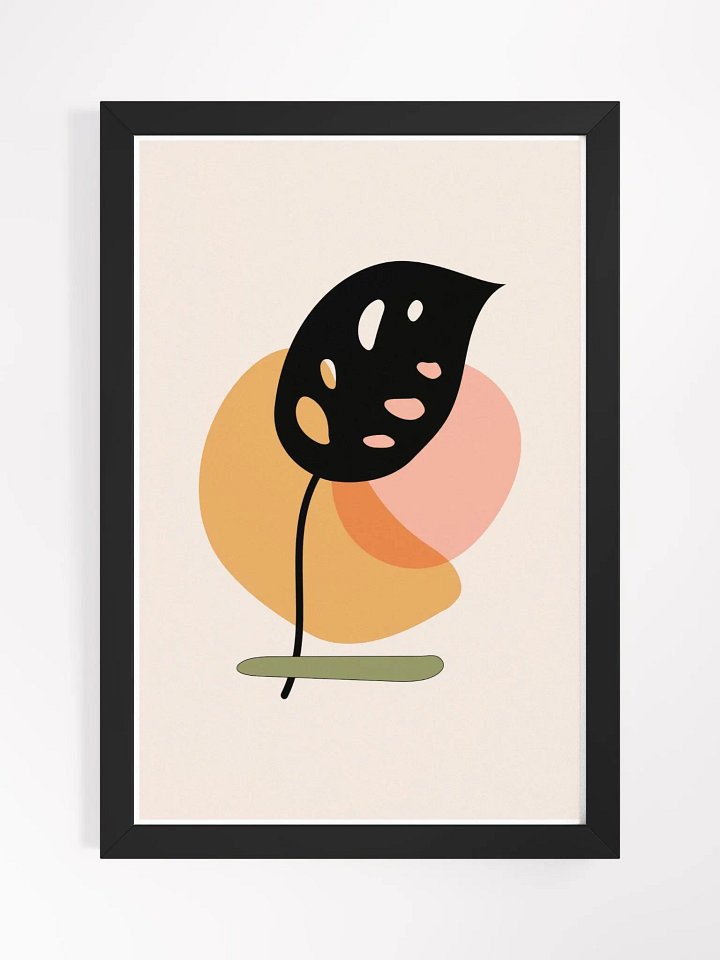 Ethereal Leaf Abstract Framed Poster product image (6)