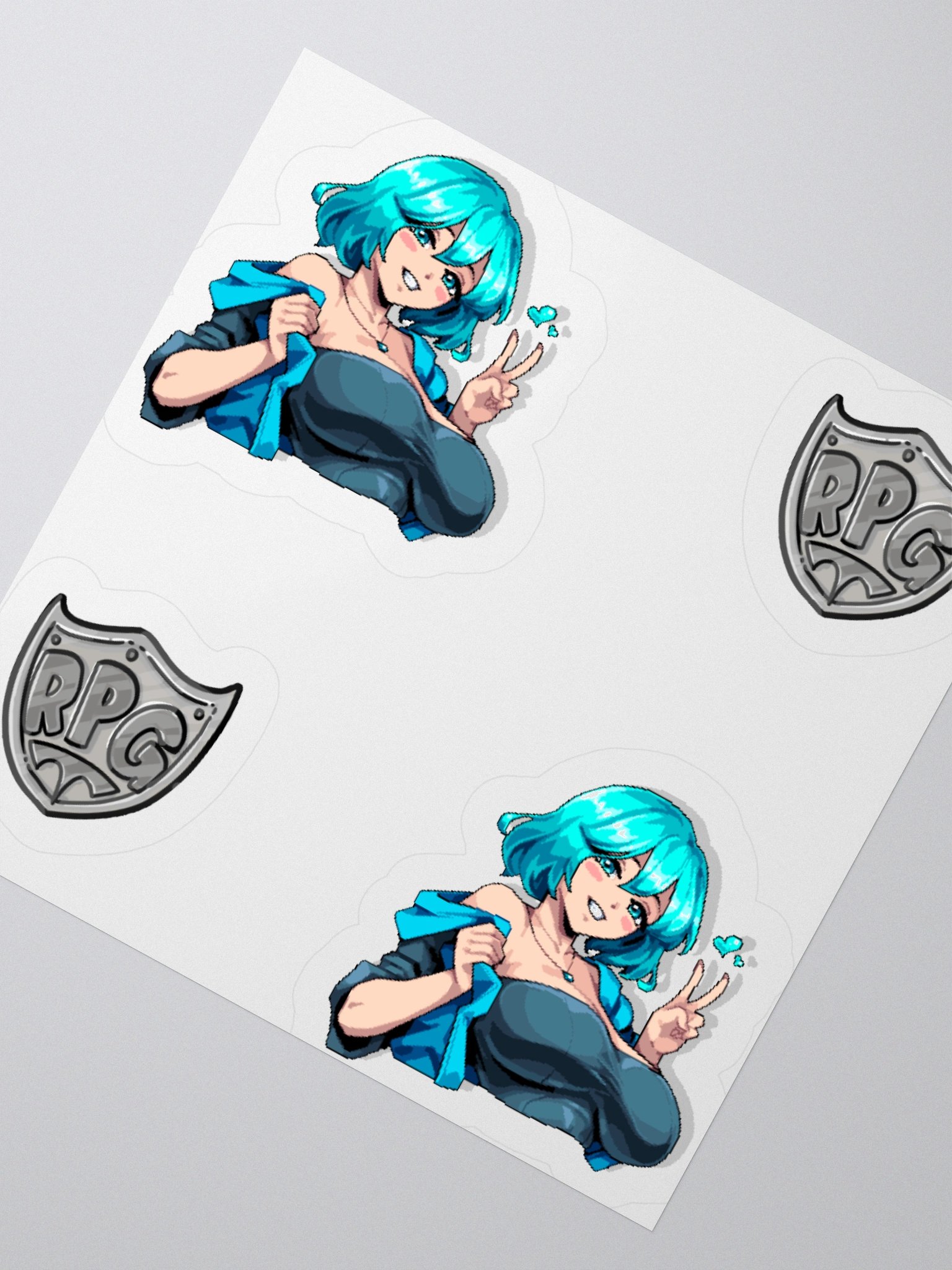 Selphie the Slime Girl - Pixel Art - Sticker Sheet! product image (2)