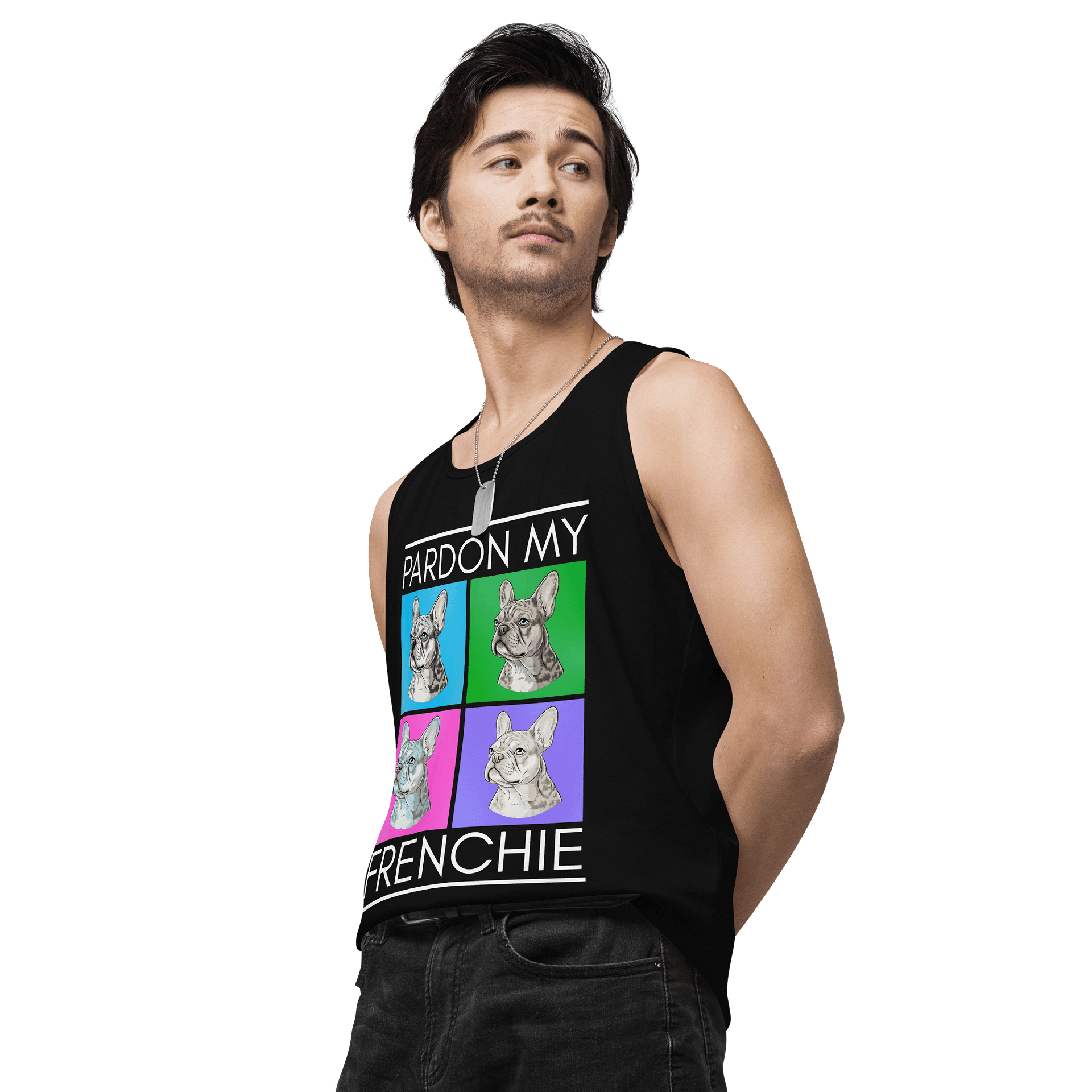 Pardon My Frenchie Men's Tank Top product image (11)