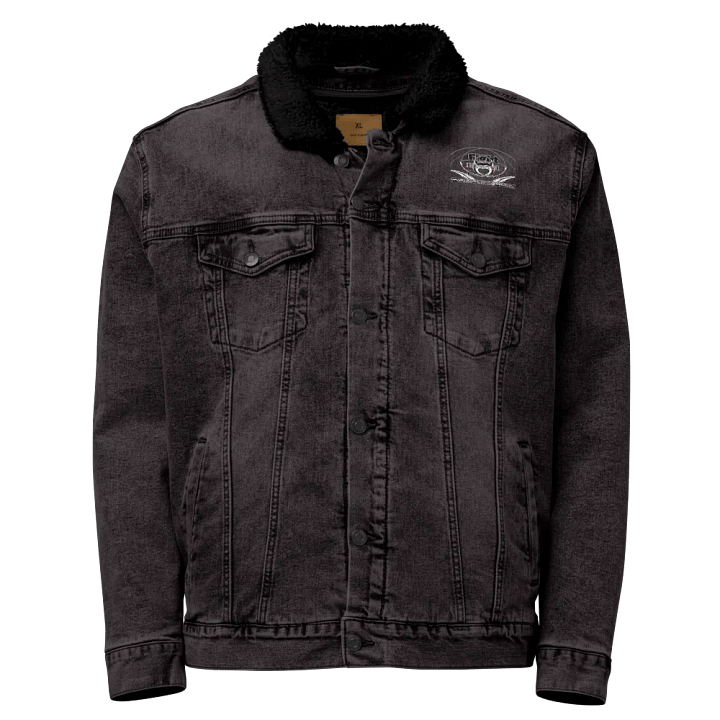Fight Hard Earn Respect - Embroidered - Unisex Sherpa Denim Jacket product image (1)