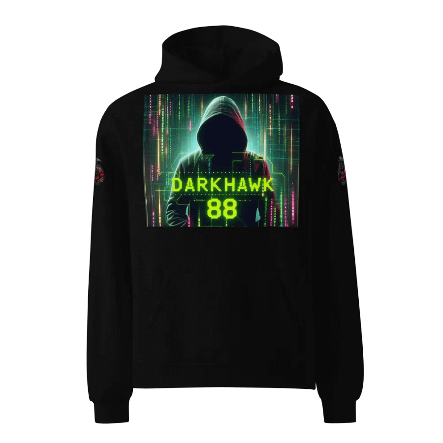 DARkHAWk88 HACKER HOODIE (Black) product image (1)