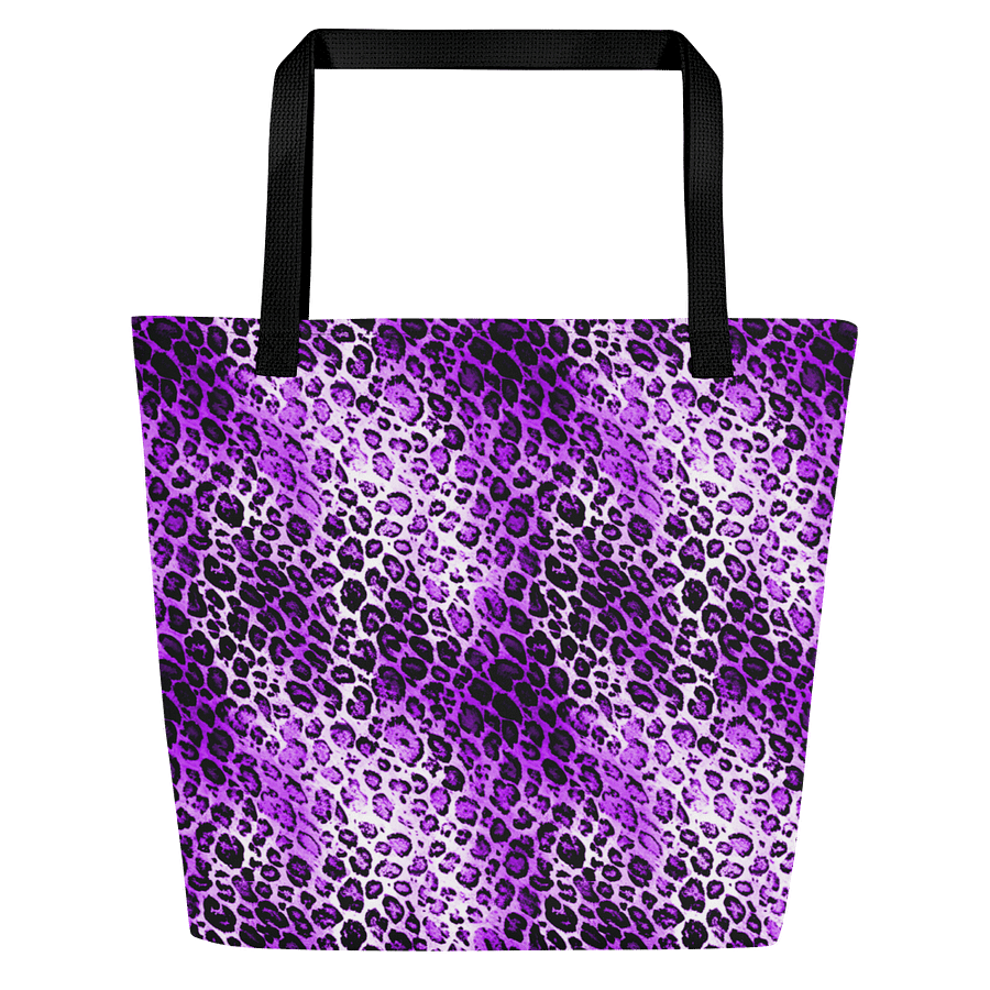 Purple Leopard Pattern Tote Bag product image (3)
