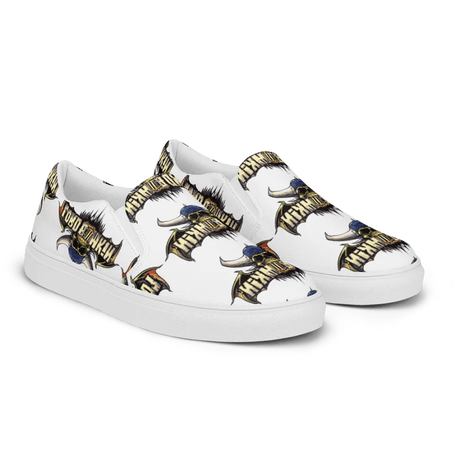 Halloween logo sweathercanvas slip-ons women product image (10)