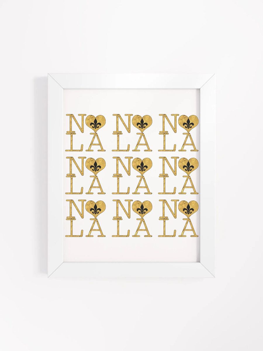 I LOVE NOLA **LEGACY POSTER** (FULL GOLD WRAP + OUTLINE) product image (4)