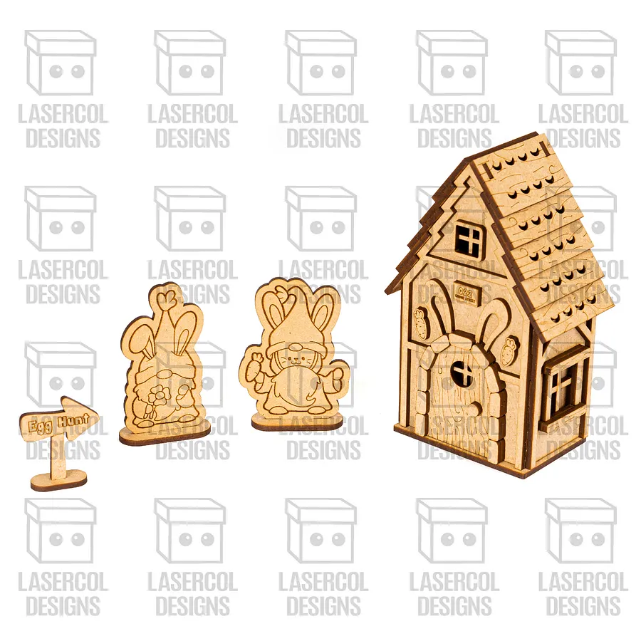 Easter Gnomes Houses Bundle - Laser Cut Files product image (8)